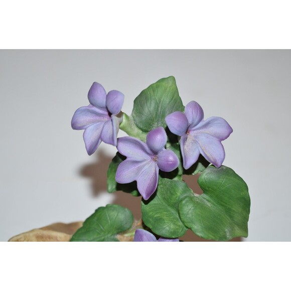 Andrea Sadek 1987 Violet Purple Flower Porcelain 3” Figurine Decor Japan #8040 - Picture 5 of 10